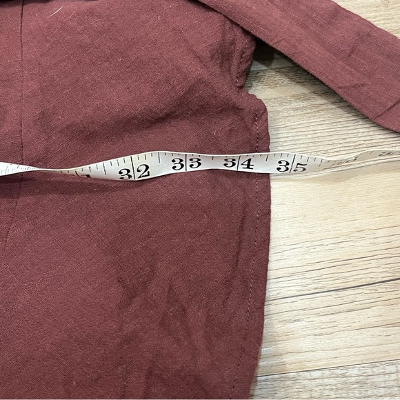 Lulu’s Daytime Dreamer Brown Button-Up Mini Dress rust brown. Medium (large) - Picture 8 of 8